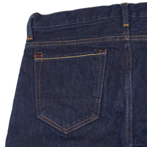 H&M &Denim Premium Denim Jeans Mens 29x32 Blue Selvedge Slim Tapered Raw - Picture 10 of 14